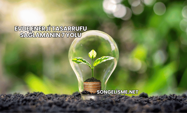 Evde Enerji Tasarrufu Sağlamanın 7 Yolu