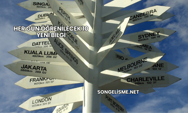 Her Gün Öğrenilecek 10 Yeni Bilgi