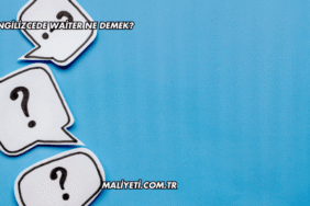 İngilizcede Waiter Ne Demek?