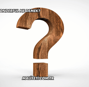 İngilizcede Wonderful Ne Demek?