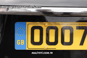 Özel Plaka Çıkarma Maliyeti 2025