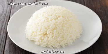 Pilav Arabası Maliyeti 2025